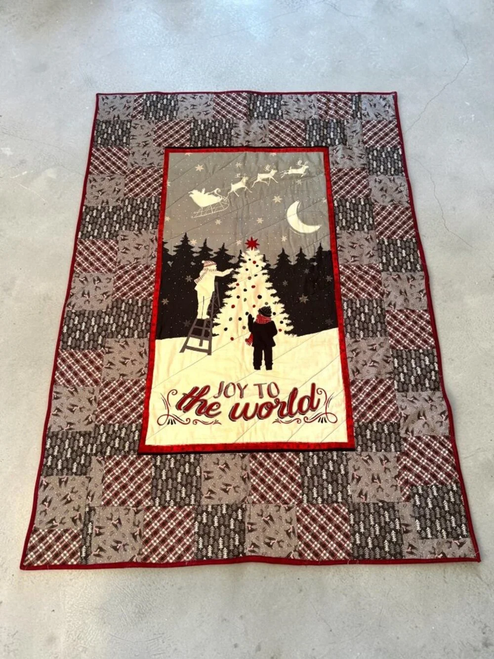 Christmas Patchwork Quilt 